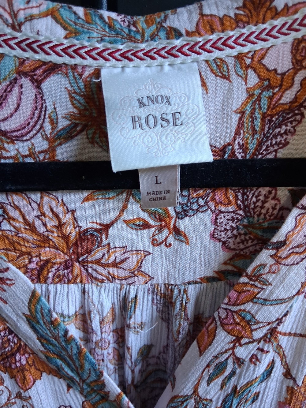 Floral Button-Front Maxi Dress — Cream with Rust Floral - Picture 2 of 6